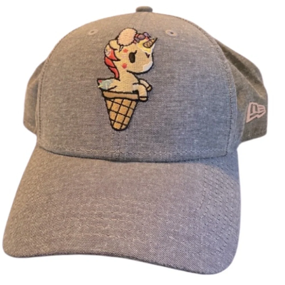❤️ Tokidoki Rainbow Unicorn Ice Cream Unicorno Cap Hat NWOT